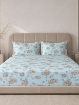 Sleeping Owls- because your sleep matters - Cotton Emperor Super King Bedsheet With Pillow Covers
