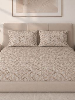 Sleeping Owls- because your sleep matters - Cotton Emperor Super King Bedsheet With Pillow Covers