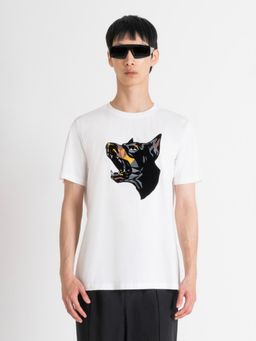 Antony Morato - Mens White Graphic Crew Neck Short Sleeves T-Shirt