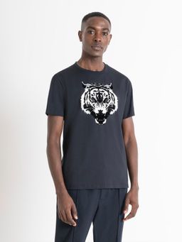 Antony Morato - Mens Navy Blue Graphic Crew Neck Short Sleeves T-Shirt