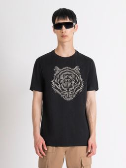 Antony Morato - Mens Black Graphic Crew Neck Short Sleeves T-Shirt