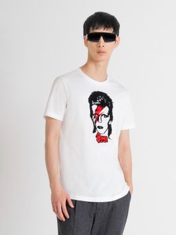 Antony Morato - Mens White Graphic Crew Neck Short Sleeves T-Shirt