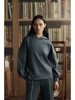 Muvazo - Grey Scuba Hoodie