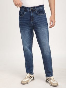 R&B - Cotton Relaxed Mid-Rise Solid Clean Look Men's Jeans