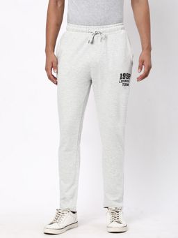 R&B - Grey Cotton Graphic Track Pant
