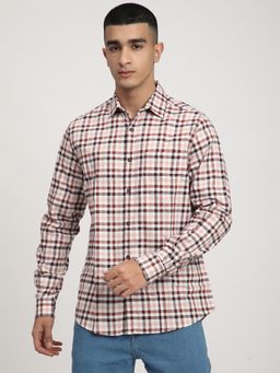 R&B - Men's Multi-Color Checked Full Sleeves Casual Shirt