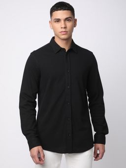 R&B - Cotton Regular Fit Solid Men's Full Sleeves Shirt