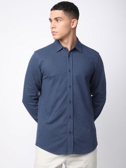 R&B - Cotton Regular Fit Solid Men's Full Sleeves Shirt