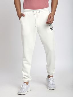 R&B - Ivory Polycotton Solid Joggers