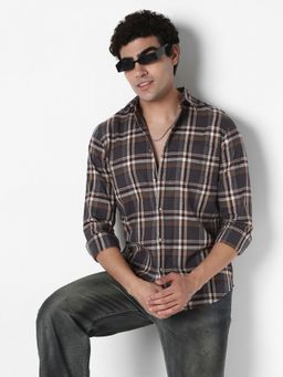 R&B - Men's Checked Full Sleeves Shirt