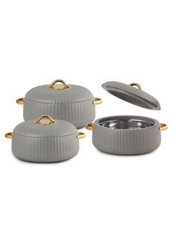 CELLO - Casseroles-Grey (Pack of 3)