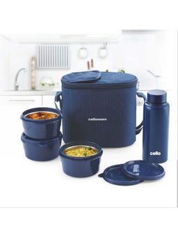 CELLO - MF Alfa Stainless Steel Lunch Box x 375ml-Blue