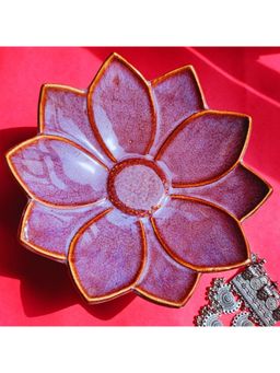 TheYUGO - Kamal Katori Ceramic Platter- Lavender