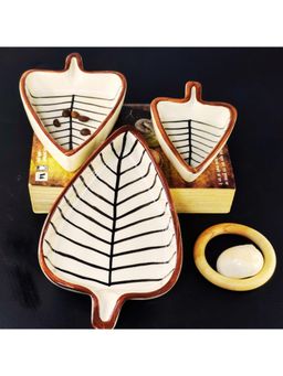 TheYUGO - Peepal Patta Platter (Pack of 3)