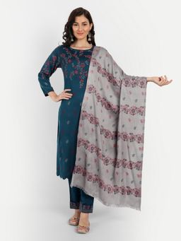 HK colours of fashion - Woven Pashmina Unstitched Dress Material (Set of 3)