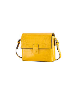 CARPISA - Yellow Sling And Cross Mini Flap Bag Fairy