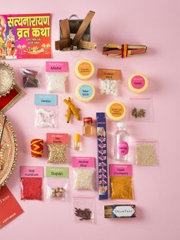 DecorTwist - Sri Satyanarayan Puja Kit Pack of 35