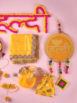 DecorTwist - Bridal and Groom Haldi Box Pack of 14