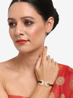 Ruby Raang Studio - Dusk Dew Kundan Bracelet Mangalsutra