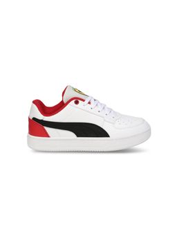 Puma - White Ferrari Caven 2.0 Kids' Stylish Motorsport Sneakers