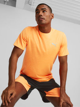Puma - Run Favourite Heather Mens Orange T-Shirt