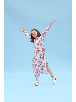 Pasha India - Soft Peach Berry Dhoti Jumpsuit