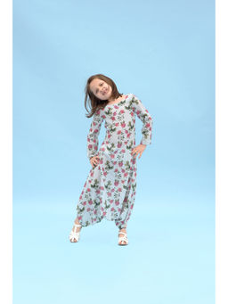 Pasha India - Sage Green Striped Dhoti Jumpsuit