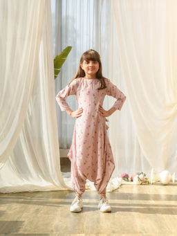 Pasha India - Rosey Peach Dhoti Jumpsuit