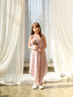 Pasha India - Rosey Peach Palazzo Jumpsuit