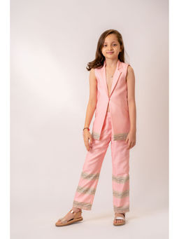Pasha India - Pink Blazer and Pants (Set of 2)