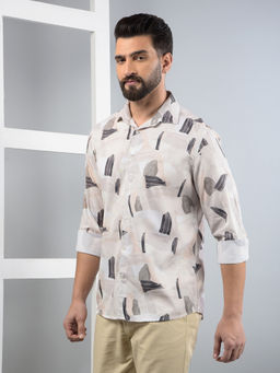 CRIMSOUNE CLUB - Men Multi-Color Printed Modal Shirt