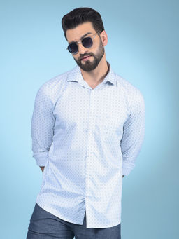 CRIMSOUNE CLUB - Men Green Printed Shirt