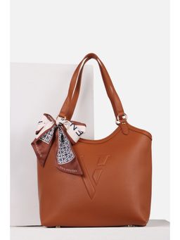 Van Heusen - Women Brown Textured Casual Handbag