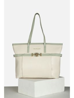Van Heusen - Women Beige Solid Formal Tote Bag