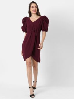 PINACOLADA - Women Bodycon Maroon Dress