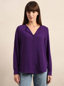 VERO MODA - Purple V-Neck Top