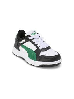 Puma - Rebound Joy Lo Ac Pre-School Kids White-Green Unisex Sneakers