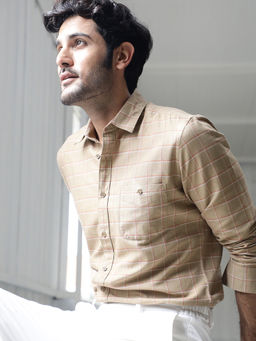 Rare Rabbit - Lanny Beige Casual Shirt