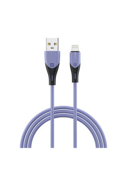 Portronics - Konnect Way 8 Pin USB Cable 3.0 A Output, Tangle Resistant(Blue)