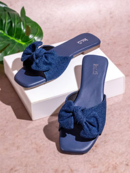Inc.5 - Women Navy Blue Casual Open Toe Flats
