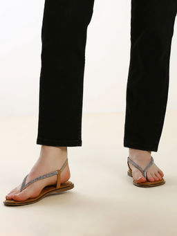 Inc.5 - Women Beige Casual Open Toe Flat Sandals