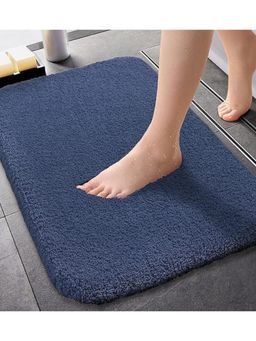 Premsons - Super Soft Anti-Skid Bath Mat Ultra Absorbent Navy Blue