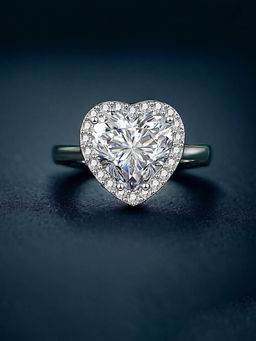 Designs & You - Silver Plated Crushed Ice Cut Silver Finger Ring