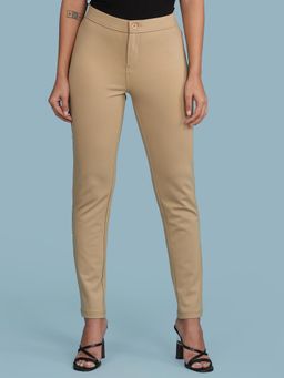 Aarke Ritu Kumar - Beige Solid Pants