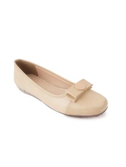SCENTRA - Adelita Beige Cushioned Ballerinas