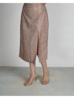 SCENTRA - Women's Gold Block Heel Sandals