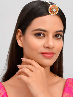 Silvermerc Designs - Varsha Rajputi Borla Maangtikka