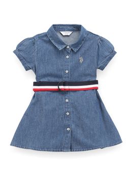 U.S. POLO ASSN. - Girls Washed Cotton Dress