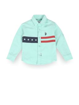 U.S. POLO ASSN. - Boys Pure Cotton Brand Print Shirt