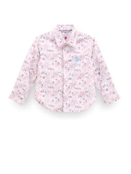 U.S. POLO ASSN. - Boys Purple Twill Cotton Shirt